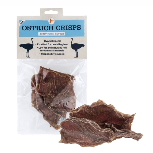 Jr Pet Products Dog Treats Ostrich Crisps 60g