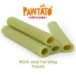 Pawtato Dog Treats Mint & Parsley Tubes 90g