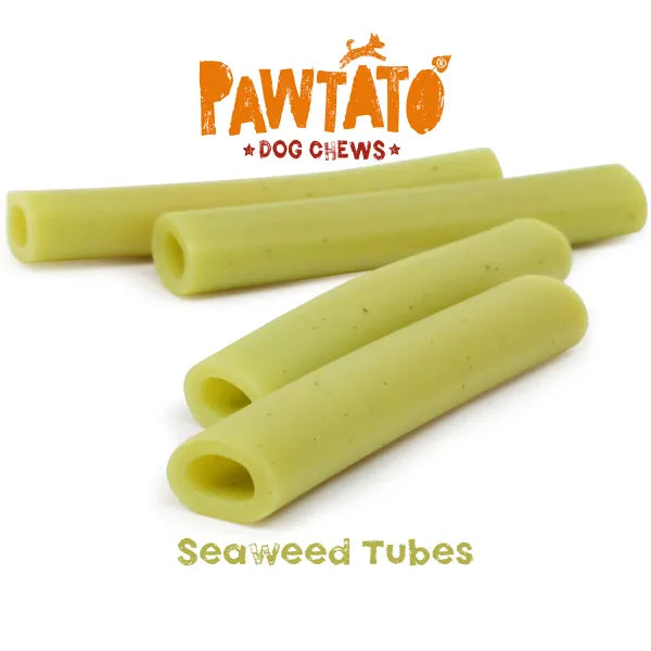 Pawtato Dog Treats Seaweed Tubes 90g