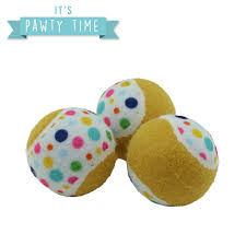 Ancol Pawty Tennis Balls 3PK