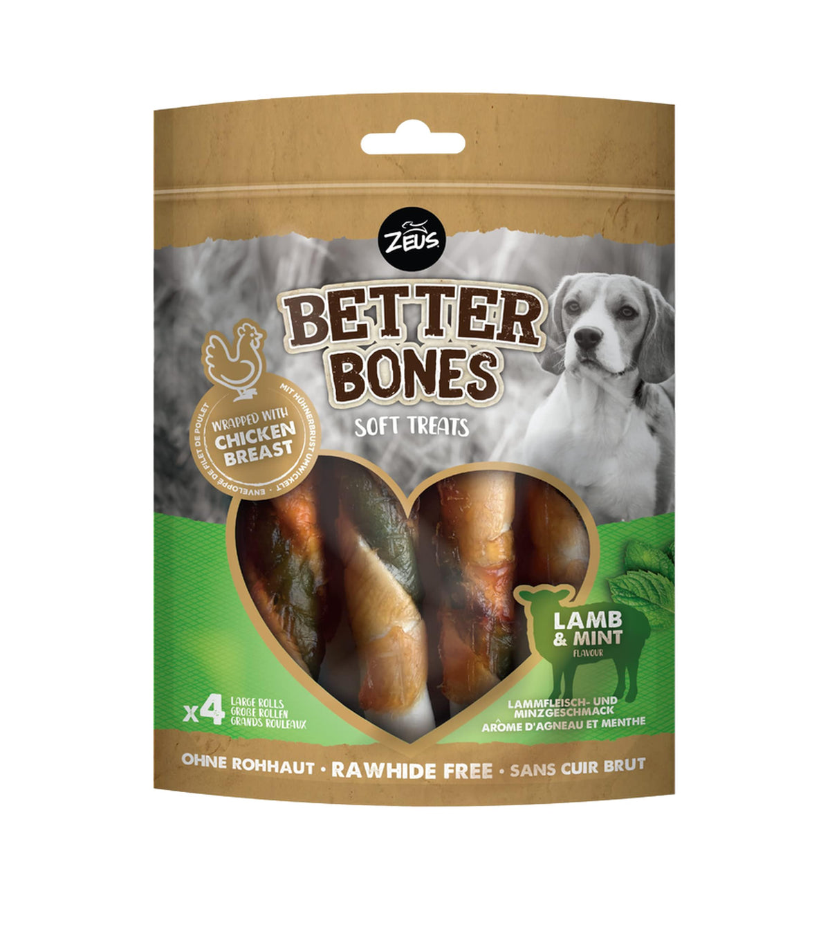 Zeus Better Bones Lamb Sticks Large 4pk