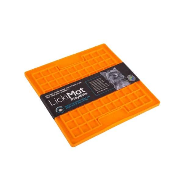 Lickimat Playdate Dog Orange