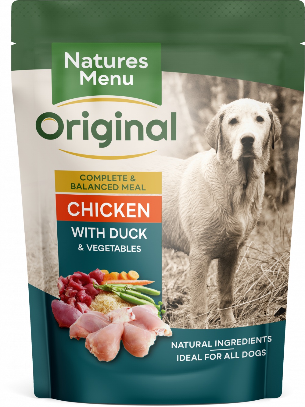 Natures Menu Wet Dog Food Chicken with Duck Single Pouch 300g