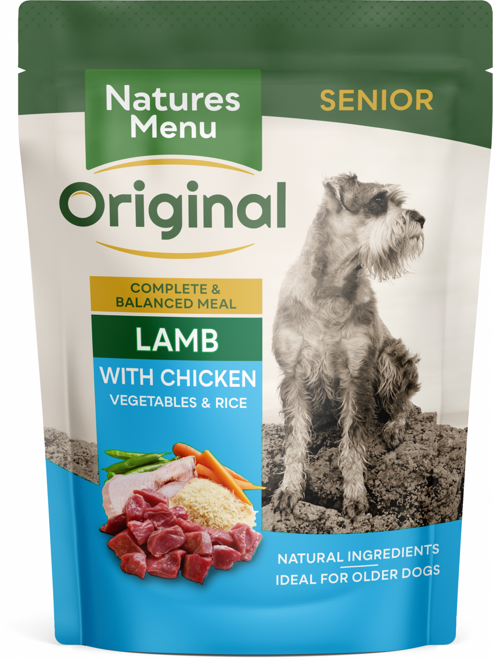 Natures Menu Wet Dog Food Senior Lamb with Chicken Single Pouch 300g