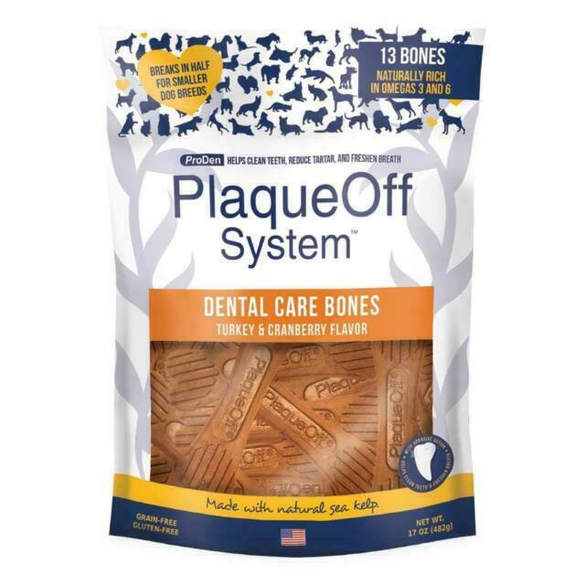 PlaqueOff Dental Care Bones Turkey and Cranberry 485g