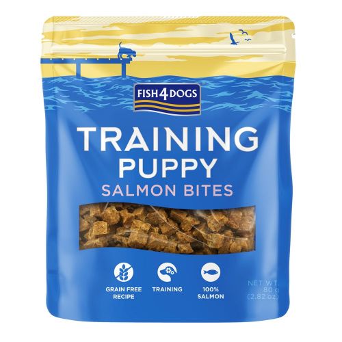 Fish4Dogs Puppy Treats Salmon Bites 80g