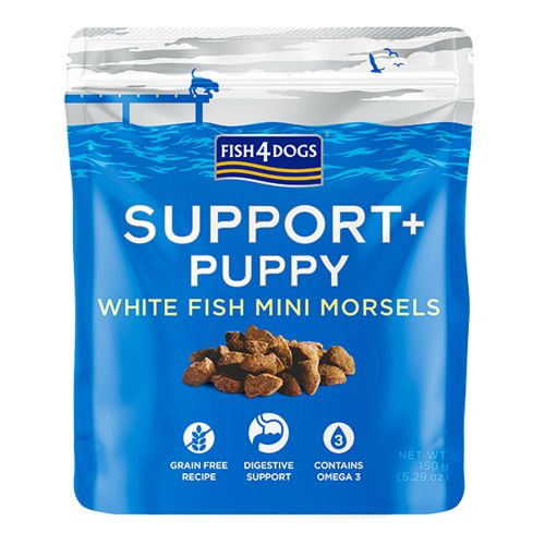 Fish4Dogs Puppy Treats White Fish Mini Morsels 150g