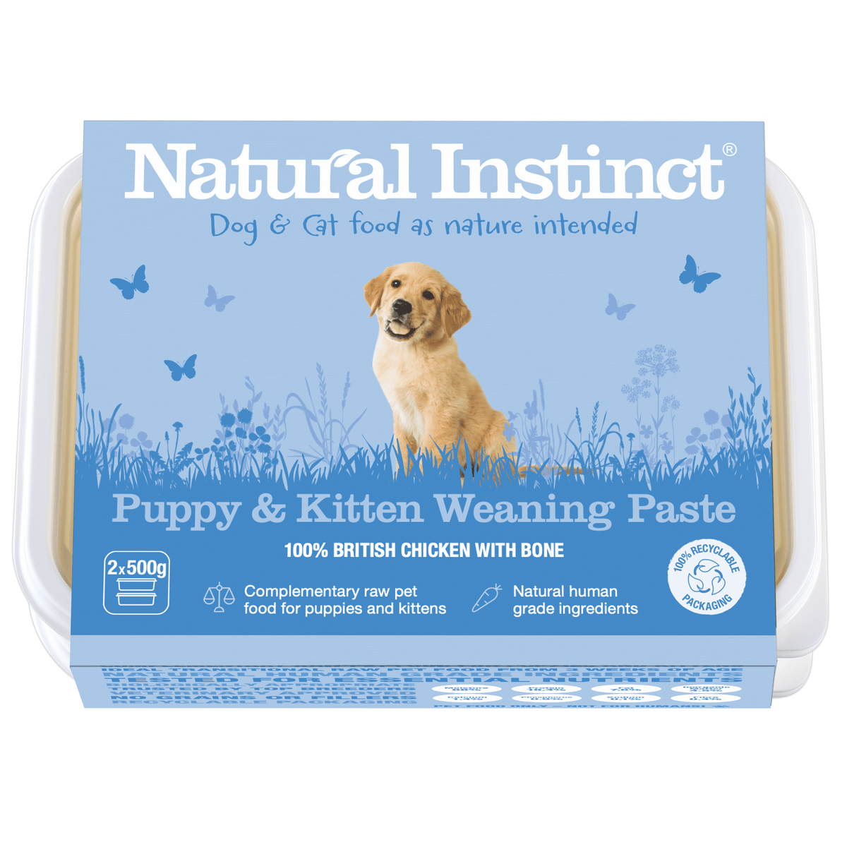 Natural Instinct Raw Puppy & Kitten Weaning Paste 2x500g
