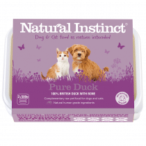 Natural Instinct Raw Dog Food Pure Duck 1kg