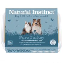 Natural Instinct Raw Dog Food Pure Turkey
