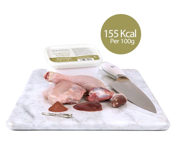 Purrform Raw Cat Food Minced Chicken and Ground Bone 450g
