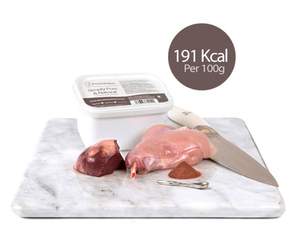 Purrform Raw Cat Food Farmed Rabbit with Ox Heart 450g