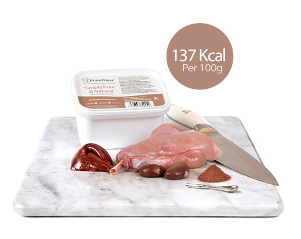 Purrform Raw Cat Food Minced Farmed Rabbit and Ground Bone 450g