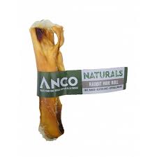 Anco Dog Treat Hairy Rabbit Hide Roll Single