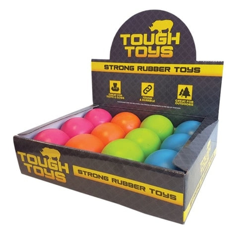 Happy Pet Dog Toy Solid 2.5" Rubber Ball Assorted