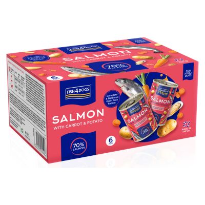 Fish4Dogs Salmon with Carrot & Potato 6PK