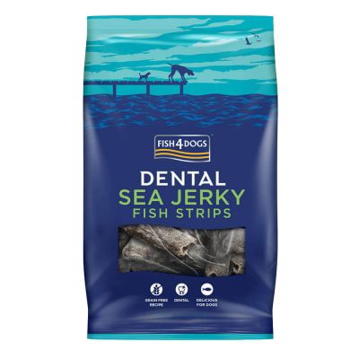 Fish4Dogs Dog Treat Sea Jerky Fish Strips 100g