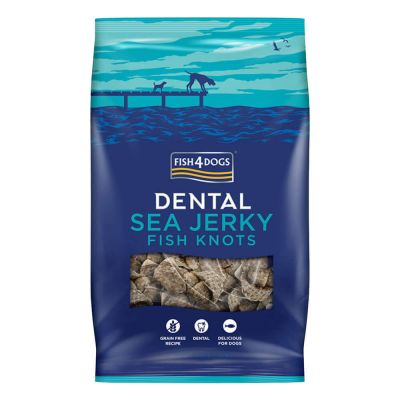 Fish4Dogs Dog Treat Sea Jerky Fish Knots 100g