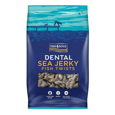 Fish4Dogs Dog Treat Sea Jerky Fish Twists 100g