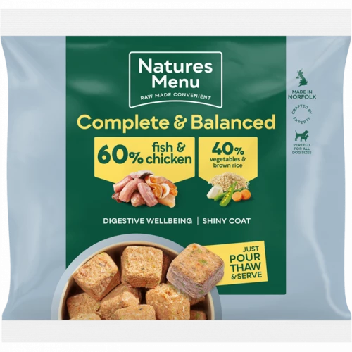 Natures Menu Raw Dog Food 60/40 Fish & Chicken 1kg