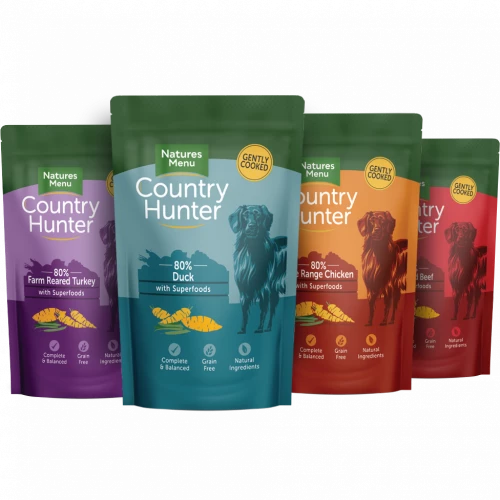 Natures Menu Wet Dog Food Country Hunter Superfood Pouches Multipack 12 Pack