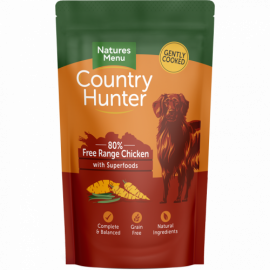 Natures Menu Country Hunter Wet Dog Food 80% Free Range Chicken Single Pouch 150g