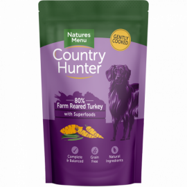 Natures Menu Country Hunter Wet Dog Food 80% Farm Reared Turkey Single Pouch 150g
