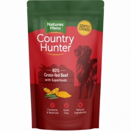 Natures Menu Country Hunter Wet Dog Food 80% Grass-fed Beef Single Pouch 150g