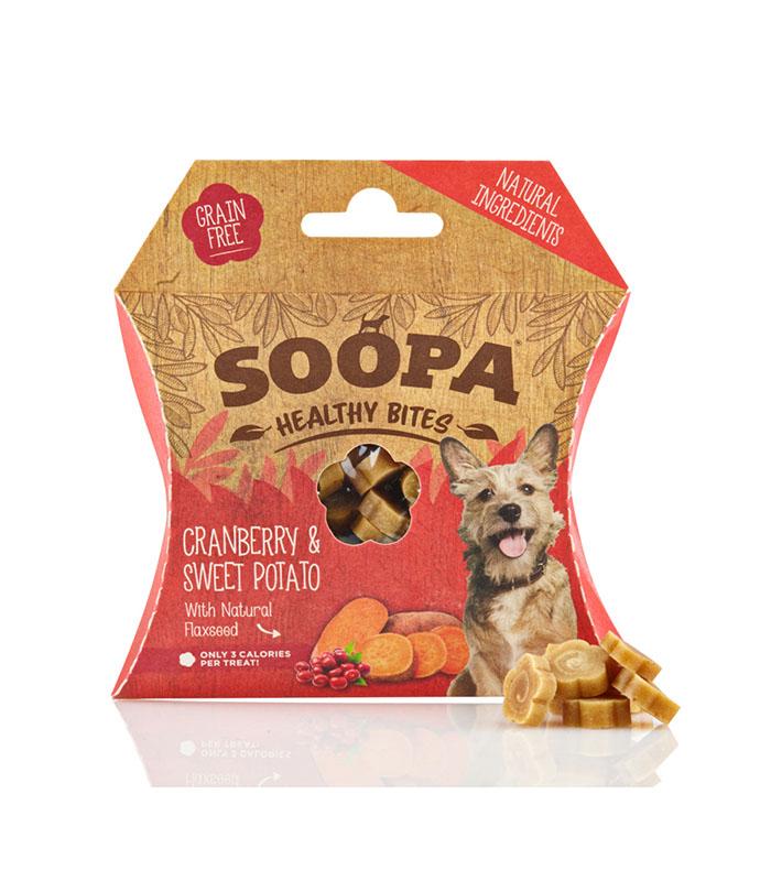 Soopa Dog Treat Cranberry and Sweet Potato Healthy Bites 50g
