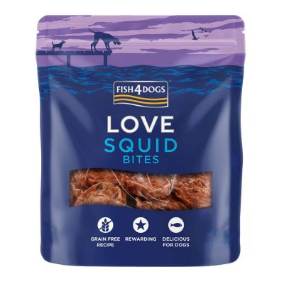 Fish4Dogs Dog Treat Squid Bites 80g