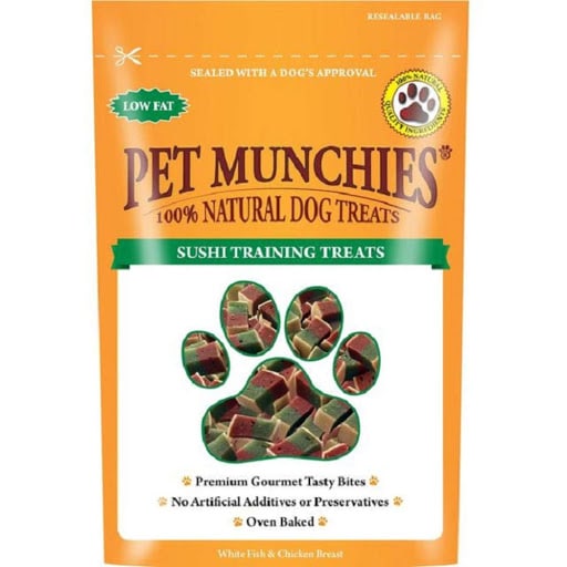 Pet Munchies Natural Dog Training Treats Super Value Pack Sushi 150g