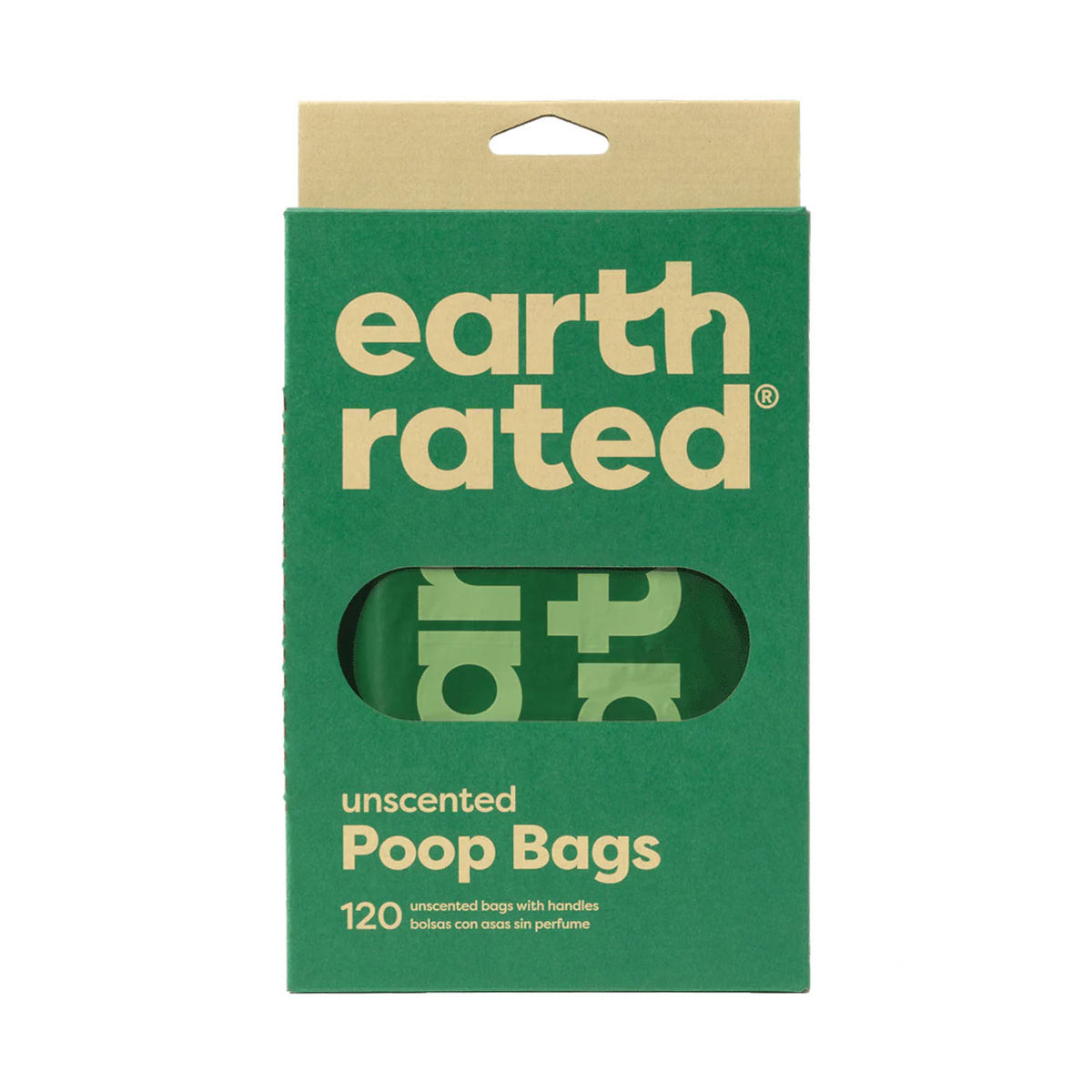 Earth Rated 120 Easy-Tie Handle Unscented Poop Bags
