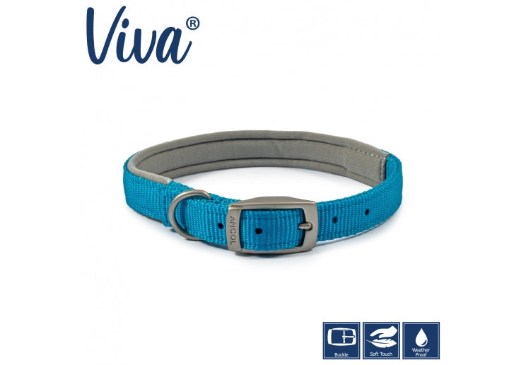 Ancol Viva Padded Collar Blue 50-59cm