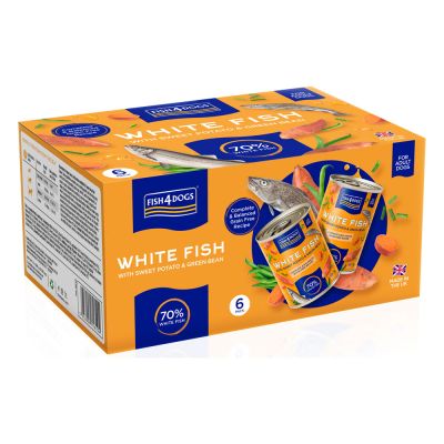 Fish4Dogs White Fish with Sweet Potato 6PK