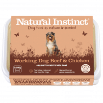 Natural Instinct Raw Dog Food Working Beef & Chicken