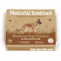 Natural Instinct Raw Dog Food Working Chicken