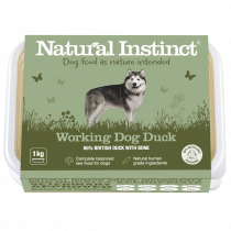 Natural Instinct Raw Dog Food Working Duck