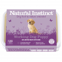 Natural Instinct Raw Dog Food Working Puppy 1kg