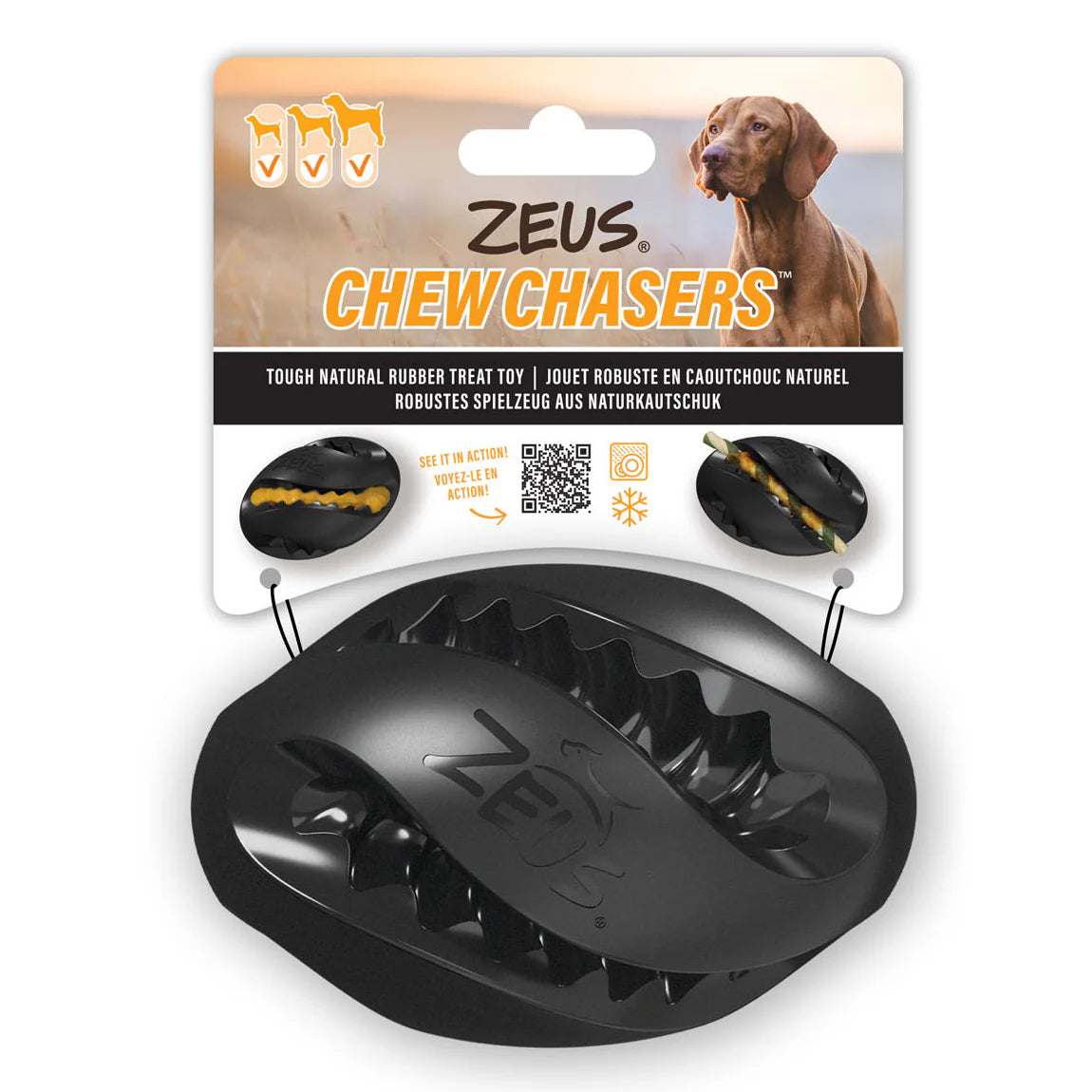 Zeus Chew Chasers Rugby Ball 12.5CM